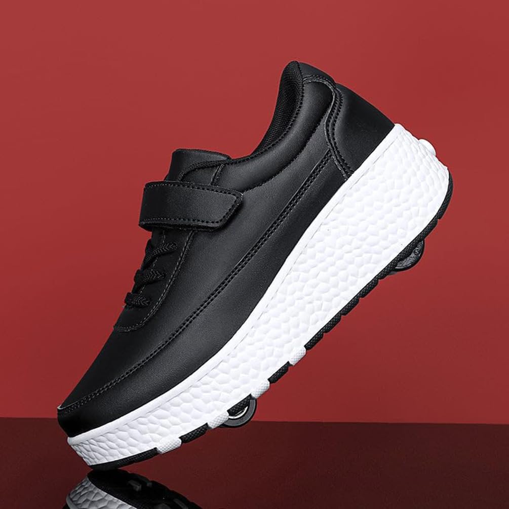 Dziewczęce buty na kółkach dla chłopców buty do deskorolki dla dzieci 2 w 1 wielofunkcyjne buty na rolkach buty na rolkach buty damskie, Rolka S31, 36 EU