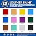 Colorful Acrylic Leather Paint for Shoe Painting- 12 Colors Leather Paint for Bag & Wallet Decor, Leather Jacket Care, Crafts DIY & Customizing Leather Projects