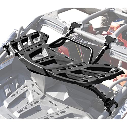 A & UTV PRO Pivoting Rear Rack Kit,Spare Tire Cargo Luggage Rear Rack for 2017-2024 2025 Can Am Maverick X3 MAX Accessories, Replace OEM # 715002881, 715003439