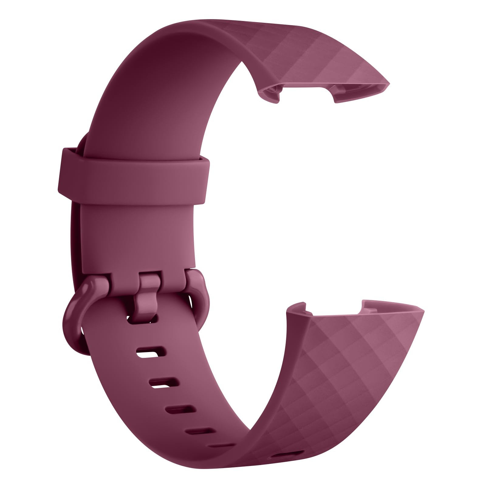 Watch Strap Compatible with Fitbit Charge 4 / Fitbit Charge 3 (Watch Not Included), Removable Soft Belts for Charge 3/4 Wristband, Smartwatch Band for Men & Women (S,Burgundy Red)
