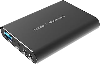 ezcap311P USB 3.0 Placa de captura de vídeo e áudio UHD 4K Caixa de captura de vídeo Jogo Gravador de transmissão ao vivo Microfone Entrada de linha Saída para fone de ouvido