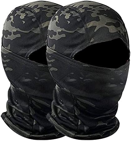 2 Pack Face Balaclava Ski Mask Cover for Women Men,UV Protection Tactical Neck Gaiter Scarf Sun Hood for Fishing Cycling