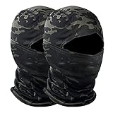 2 Pack Face Balaclava Ski Mask Cover for Women Men,UV Protection Tactical Neck Gaiter Scarf Sun Hood
