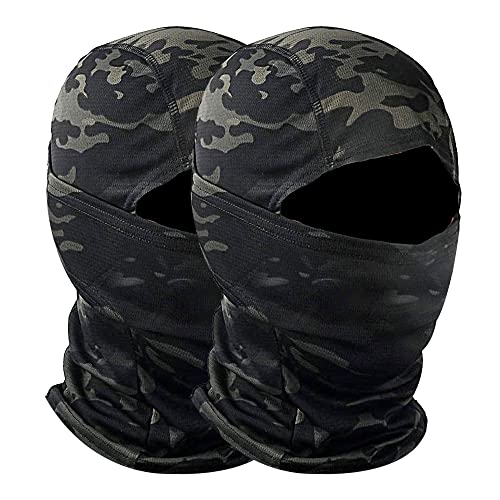2 Pack Face Balaclava Ski Mask Cover For Women Men,Uv Protection Tactical Neck Gaiter Scarf Sun Hood For Fishing Cycling #TOP5