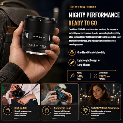 Image of VILTROX 85mm F2.0 EVO FE Lens, Wide Angle, Fast Aperture, for Nikon Z Mount Cameras