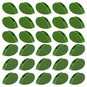 SAVITA 30 stuks wandmontageclips, plantenklimmen, zelfklevende plantenwandbevestiging, onzichtbare bladvormige wijnstokhouder