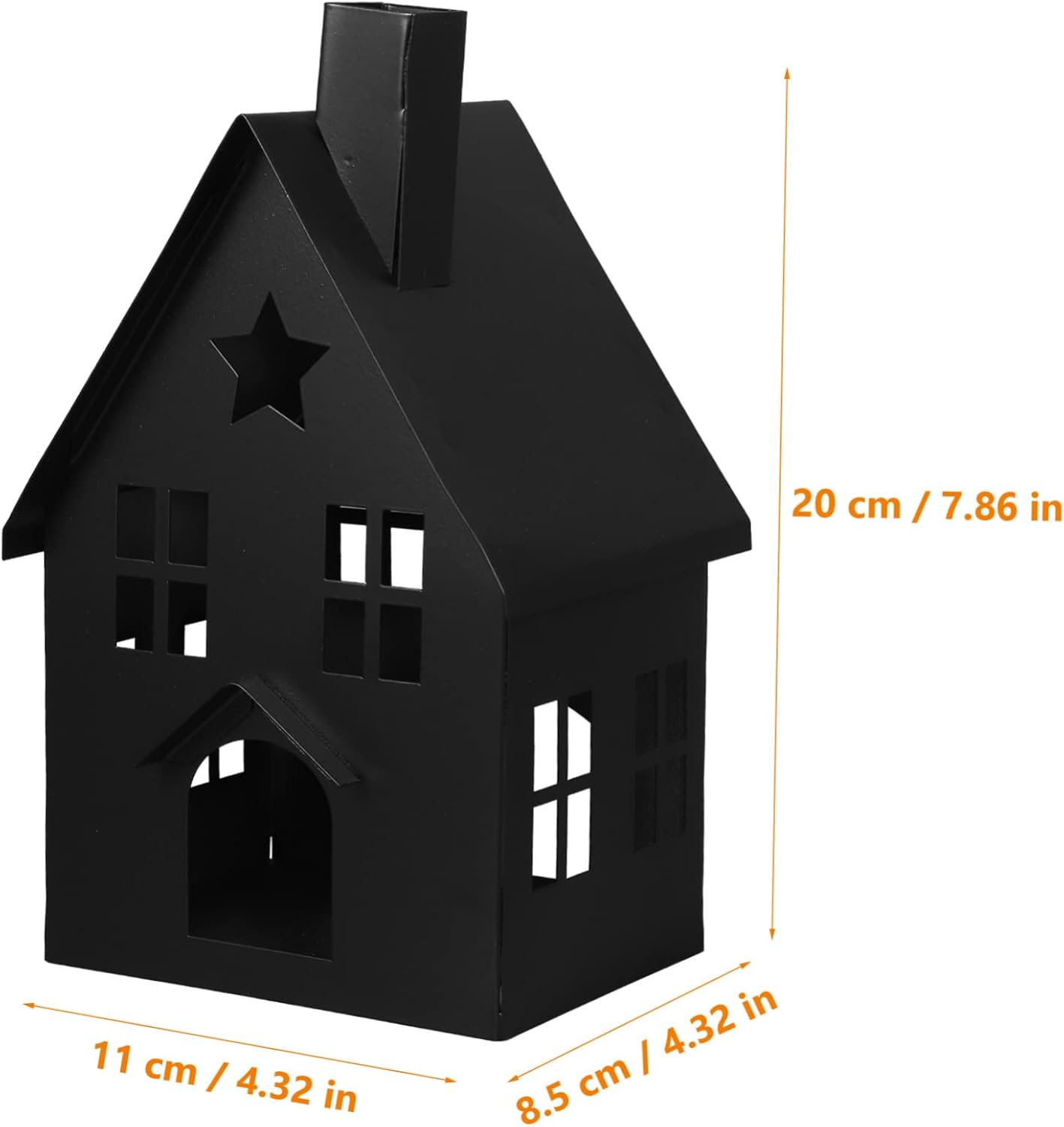 House Shaped Candle Holder Vintage Iron Art Tealight Holder for Desktop Decor and Heat-Resistant for Home Office Party Centerpiece