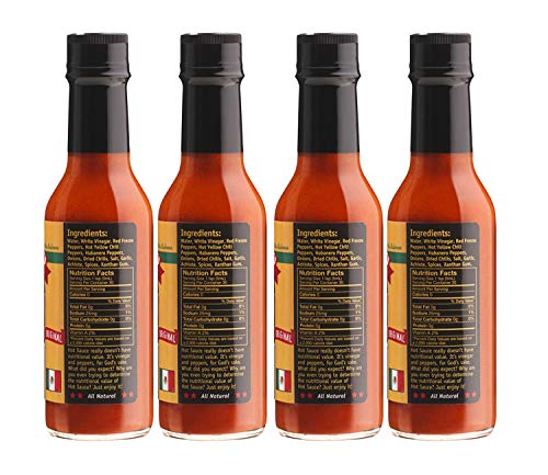 Gringo Bandito Hot Sauce, Original Red, 5 Ounce (Pack of 4)