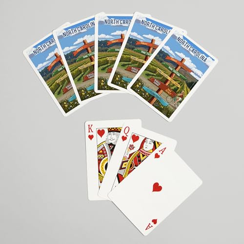 Lantern Press North Carolina, 52 Naipes Poker miniatura 7