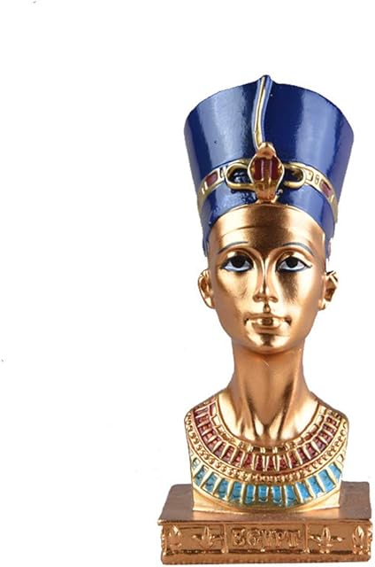LIOOBO Egyptian Queen Head Statue Resin Craft Figurine Home Decorative Sculpture