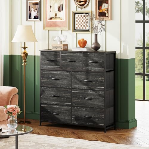 image for WLIVE 9-Drawer Dresser, Fabric Storage Tower for Bedroom, Entryway, Cl