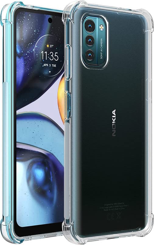 PrimeLike Shockproof Bumper Ultra Clear Slim Anti-Slip Grip Soft Flexible Back Cover for Nokia G21 / TA-1418, TA-1477 (Transparent) (B0B51X3RJN) Amazon Price History, Amazon Price Tracker