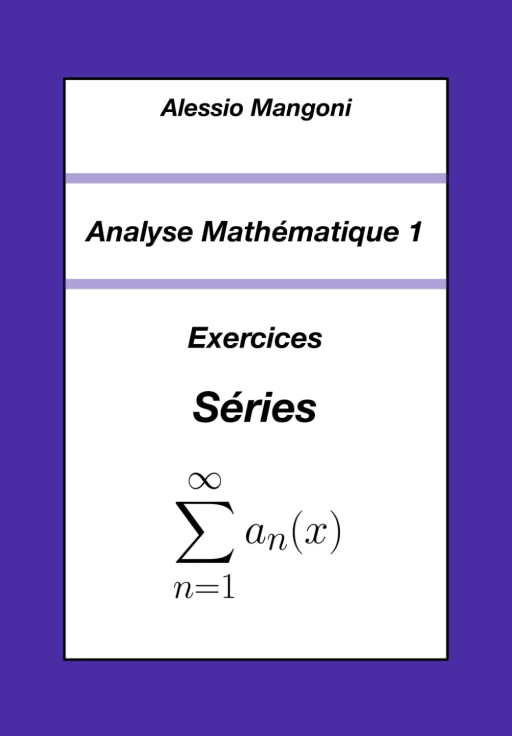 Analyse Mathématique 1: Exercices Séries (Université)