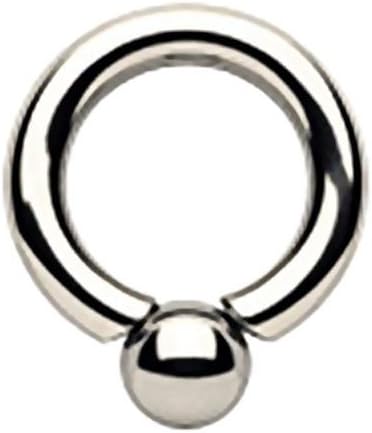 TheChainGangSurgical Steel Screwball Rings, Body Piercing Jewelry (4 Gauge (5mm) - 3/4")