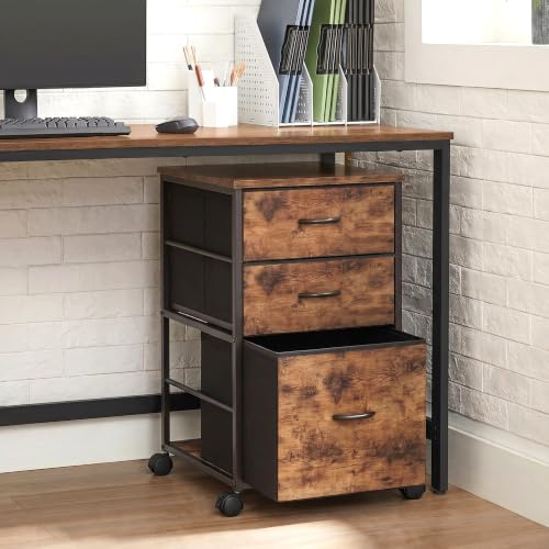 VonDream Mobile Printer Stand with 3 Drawers, File Cabinet for Home Office by VonDream - Image 6