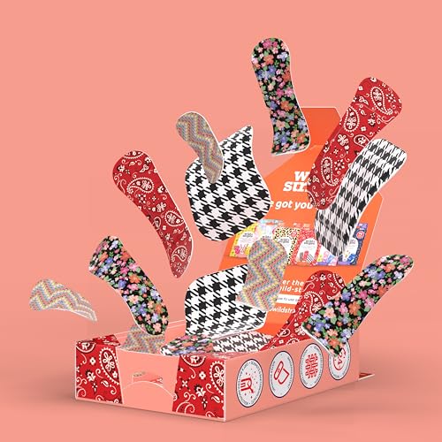 Wild Stripes Pflaster Set I Fingerpflaster I Classic Sensitive Fashion I Pflaster Sensitiv Hautfreundlich I Wundpflaster I 24h Schutz I Stylisch I 20 Stück