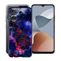 ZXLZKQ Hülle Für ZTE Blade A54 (6,6 Zoll) – Mit Schutzfolie, Schwarz, Weiches Silikon, Ultradünn & Kratzfest