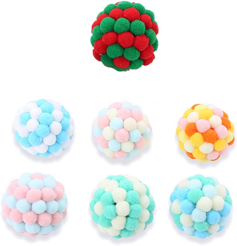 Leowoo 猫 おもちゃ ボール 羽付き 猫じゃらし 軽い ボール ねこ おもちゃ おもしろ 猫ボール 3点