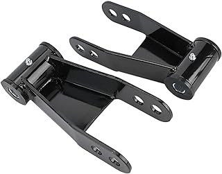 Qiilu Drop Shackles 1" or 2" Adjustable Lowering Parts Kit for Chevy C10 1973 1974 1975 1976 1977 1978 1979 1980 1981 1982 1983 1984 1985 1986 1987