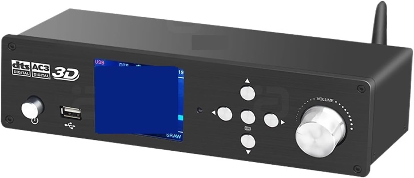 HD950 Audio Decoder 5.1CH Digital Player 4K DSD PCM32BIT DAC ARC OTG HDMI-Compatible Converter(with EU Plug Power)