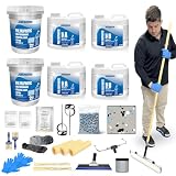 ArmorPoxy Polyaspartic Garage Floor Kit - Medium Gray, 500 Sq Ft 25 Pc