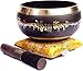 Tibetisches Klangschalen-Set &ndash; einfach zu spielen, authentisch handgefertigt f&uuml;r Meditation, Klangschale, Chakra, Yoga, Heilung, 10,2 cm, von Himalayan Bazaar