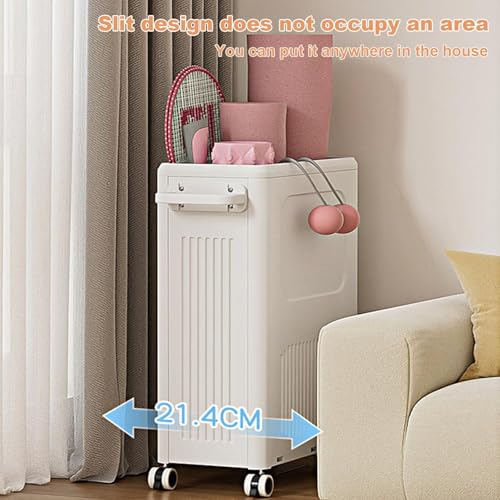 Garvee Rolling Laundry Hamper with Lid, 123L Large Capacity Clothes Hampers Plastic Collapsible Laundry Baskets with Wheels Collapsible Sturdy Storage Organizer Boxes Bins Baskets Chest by Garvee - Image 4