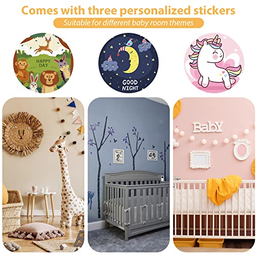 Avelin Baby Mobile Music Box, Crib Mobile Motor With 3 Modes (Turn Only,Turn & Music, Music Only)12 Long Lullabies, Volume Control, Auto-Off 30 Minutes, 3 Personalized Stickers, Rotating Music Box #TOP5