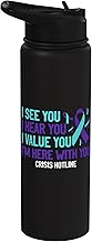 988 Crisis HotlIne Specialist Mental Health Crisis Lifeline Stainless Steel Insulated Water Bottle