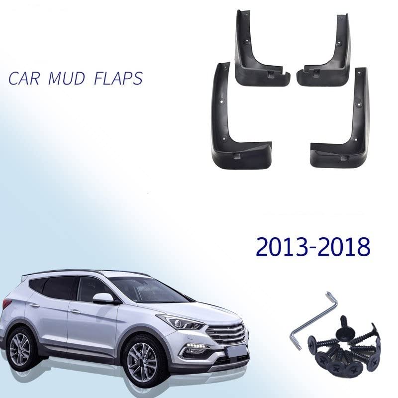 Bavettes en caoutchouc pour Hyundai Santa Fe 2013-2018 : garde-boue sur mesure - 2