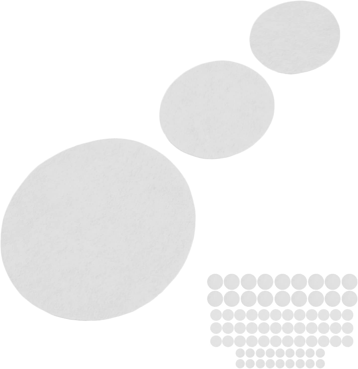 72Pcs Thick Felt Plate Dividers, White Felt Plate Storage Dividers, Soft Plate and Round Pan Protectors for Home, Restaurant and Kitchen