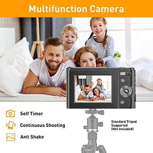Digitalkamera 1080P FHD Mini-Videokamera 36MP LCD-Bildschirm Wiederaufladbare Studenten Kompaktkamera Taschenkamera mit… – Bild 5