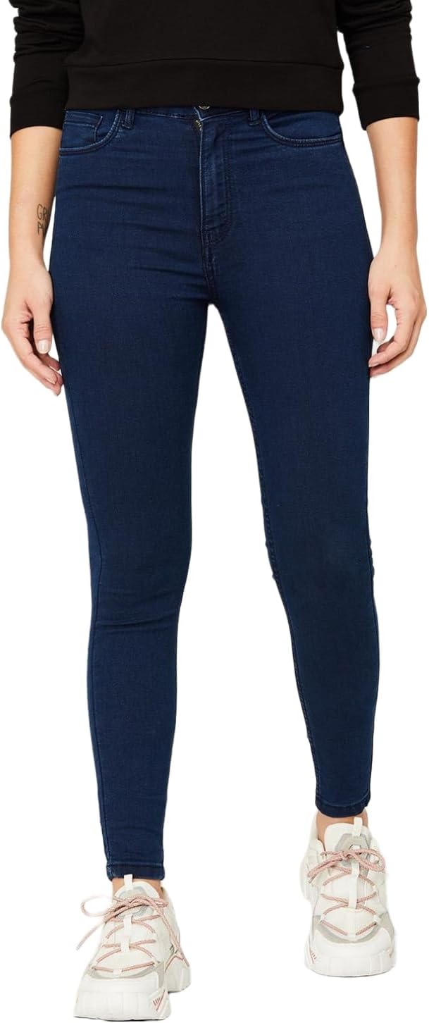 Ginger by Lifestyle Women Cotton Regular Fit Solid Jeans