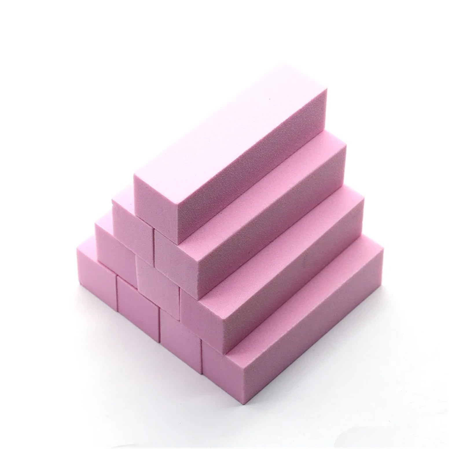 5/10 szt. Gąbka do polerowania paznokci, blok polerski do paznokci, pilniki, blok szlifierski, polerowanie, manicure, narzędzie do zdobienia paznokci(Pink-10pcs)
