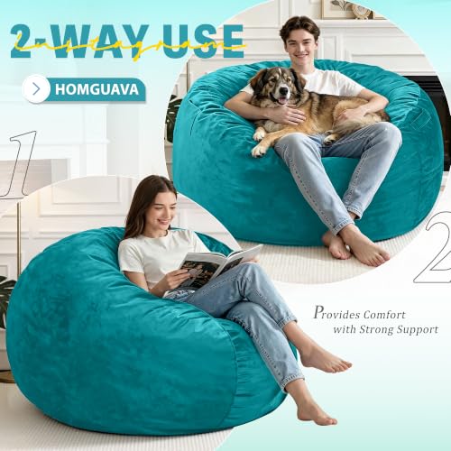 Homguava 5FT Bean Bag Chairs for Adults,Giant Adult Bean Bag Chair,BeanBag by Homguava - Used condition - Image 3