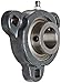 Browning VF3S-114M Intermediate-Duty Flange Unit, 3 Bolt, Setscrew Lock, Regreasable, Contact and Flinger Seal, Ductile Iron, Inch, 7/8" Bore, 3" Bolt Hole Spacing Width, 3-3/4" Overall Width