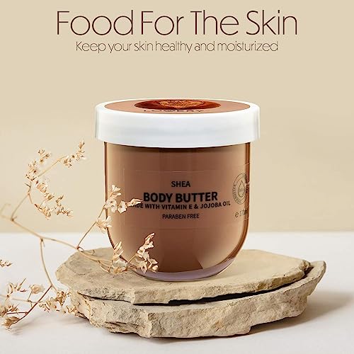 Shea Whipped Body Butter - 12Oz Ultra-Hydrating Shea Butter Body Cream Enriched With Jojoba Oil And Vitamin E - Natural Skin Moisturizer For Men And Women For Sensitive, Normal And Dry Skin - 2 Pack #TOP1