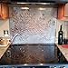 Handmade Copper Kitchen Backsplash Tiles, Tree Branches with Leaves Kitchen Splashback, Decorative Copper Backsplash Panel, Custom Copper Stove Backsplash, Indoor Outdoor Wall Decor (Gray&Copper)