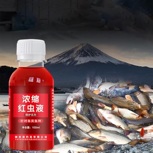 Red Worm Smell Fish Attractors, Red Worm Liquid Bait - Effective Attractant Concentrate for Fish Bait,100ml Safe Fishing Lure, Attraction Enhancer, Smell Bait, Ali - Image 3