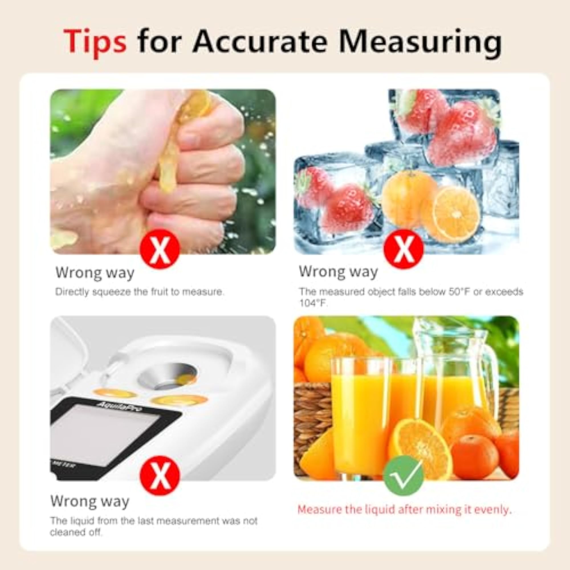 Digital Brix Refractometer for Liquid Sugar Content Measurement