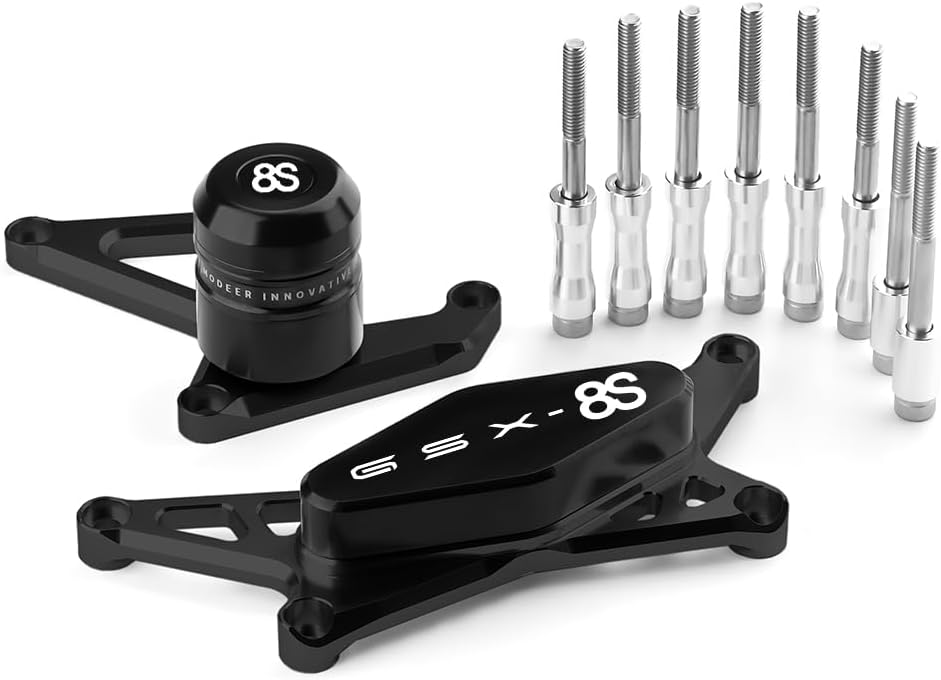 Compatible with GSX-8S 2023 2024 GSX 8S Motorcycle Frame Anti-collision Falling Protection Slider Crash gsx8s gsx8 s gsx 8s Accessories (black)