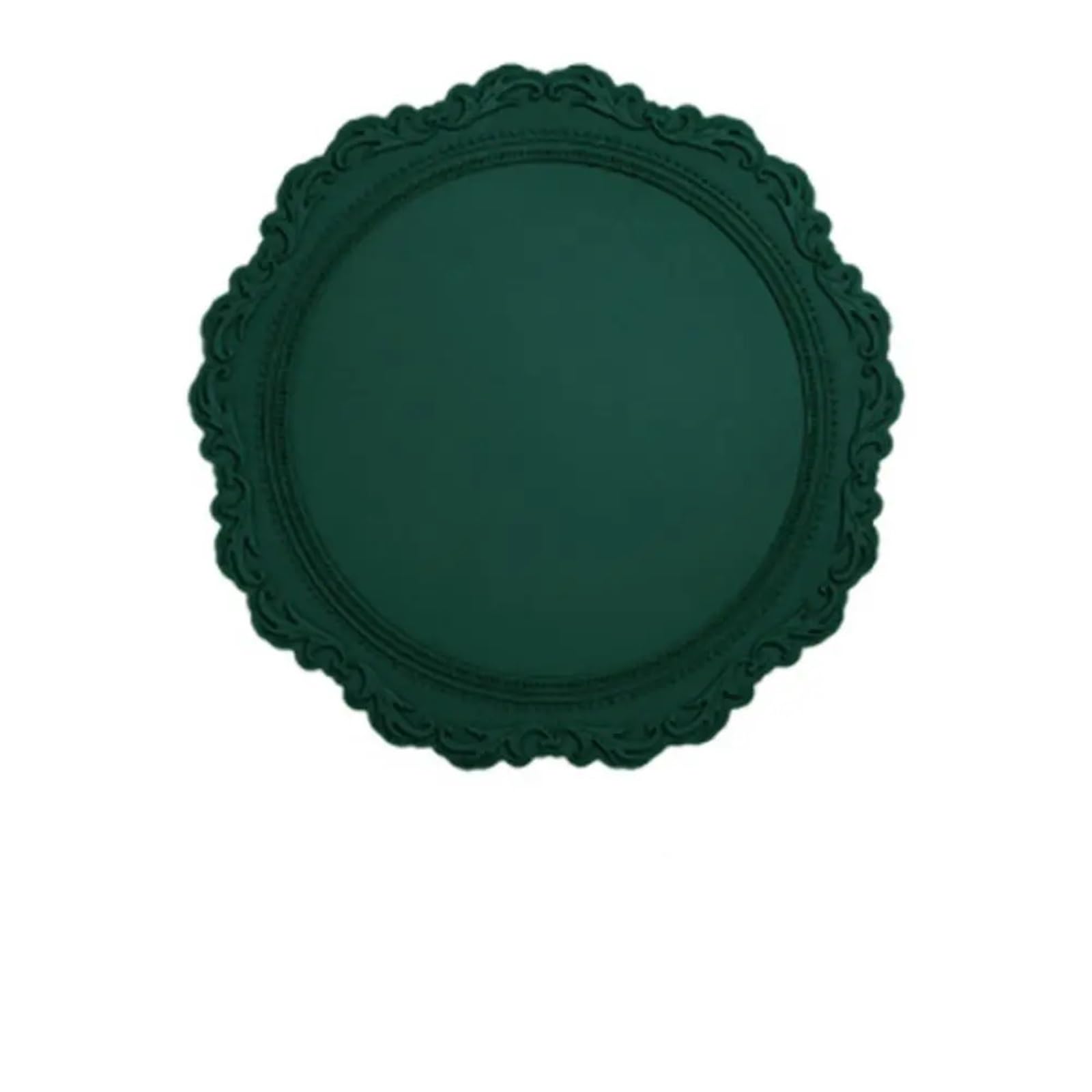 10Pcs Silicone Coaster Table Decoration Mat Round Lace Cup Non-slip Placemat for Cap(Color3)