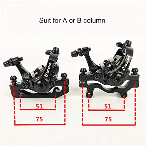 Bucklos Mountain Bike Mechanical Disc Brake Caliper With Adapter, Mtb Dual Piston Line Pulling Brakes Aluminum Alloy Calipers Front +Rear With Brake Pads For Road Bike, Mountain Bike #TOP1