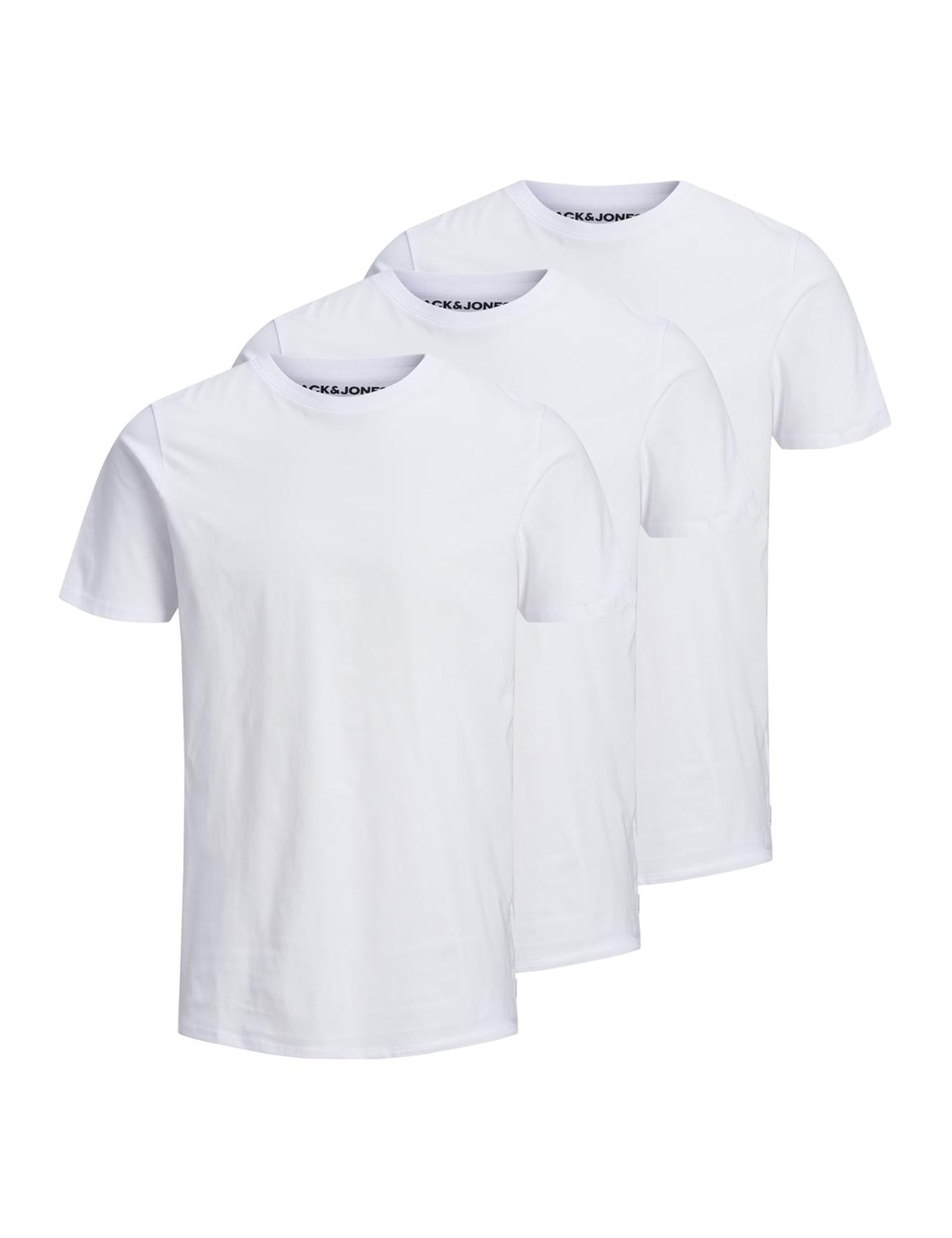 JACK & JONES Herren Jjeorganic Basic Tee Ss O-Ne 3Pk Mp Noos (3er Pack)