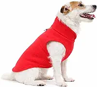 Roupa Pet para Cachorros e Gatos | Colete Soft Quentinho para o Frio | Confortável e Macio | Pequeno, Médio e Grande Porte (Vermelho, 0)