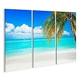 islandburner Bild auf Leinwand Strand Isla Mujeres Mexiko 