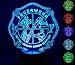 Produktbild Roter Hahn 112 Feuerwehr LED Leuchte Lampe Nachtlicht Designleuchte fireLED mit 6 versch. Farben Touchfunktion