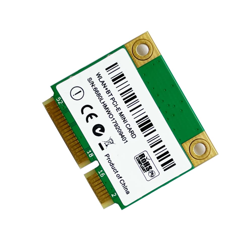 AX200HMW Carte Wi-FI AX200, Module de Carte réseau sans Fil Wi-FI 6 Mini PCIE 802.11ax 160 MHz BT 5.2 Adaptateur de Carte réseau Bluetooth Compatible pour Win10