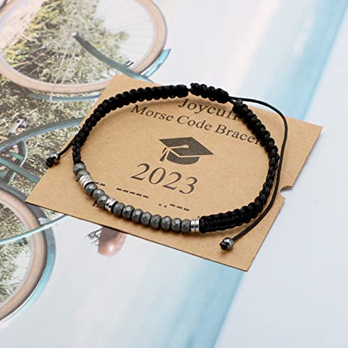 Joycuff Class Of 2023 Bracelets For Friends Graduation Gifts For Girls Students Gifts Unique Morse Code Bracelets For Soulmate Teens Funny Jewelry For Teacher From Students College Graduate #TOP20