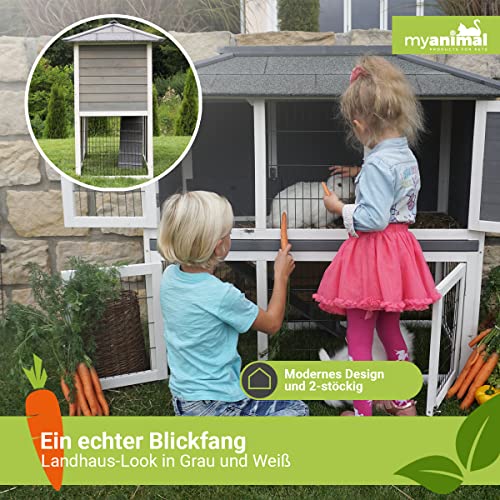 Kaninchenstall Miweba MyAnimal MH-28 mit Freilaufgehege